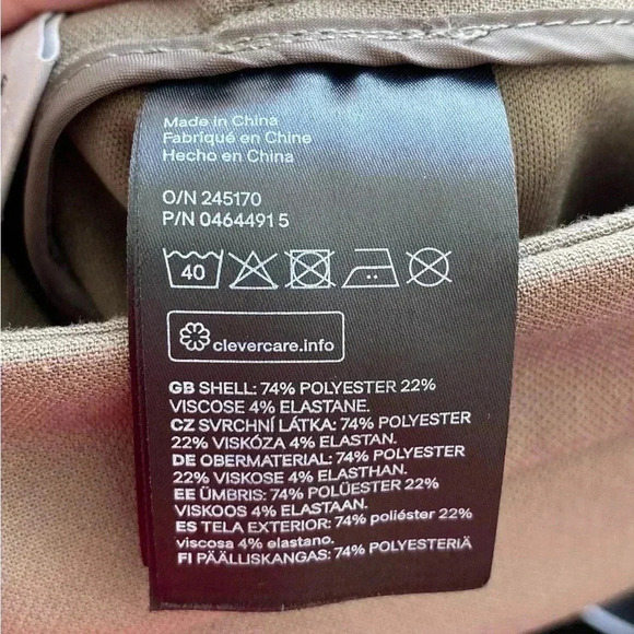 H&M Olive Green A-Line Skirt with Gold Buttons, Skirt for Work, Size 10 - Picture 16 of 16